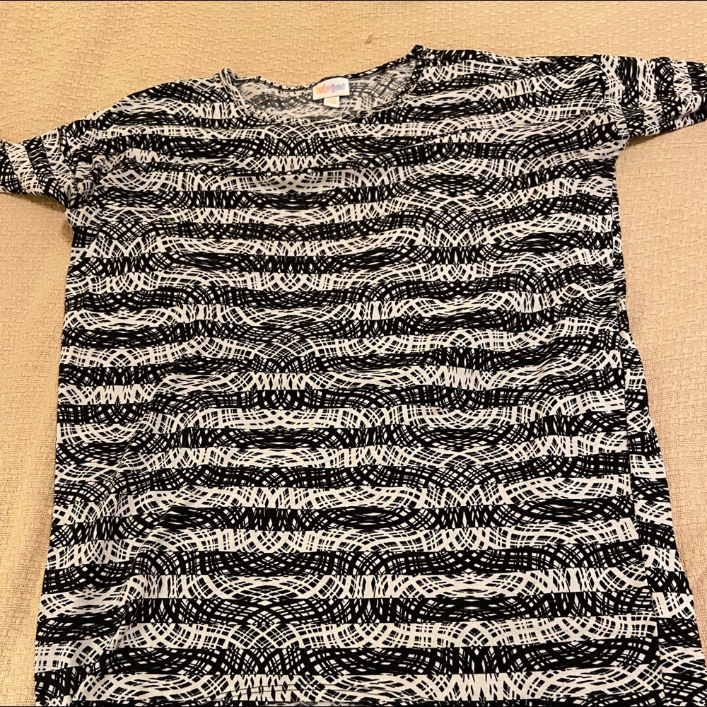 Black and off white Lularoe Irma